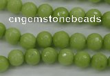 CCN2272 15.5 inches 8mm faceted round candy jade beads wholesale