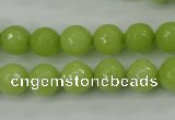 CCN2273 15.5 inches 10mm faceted round candy jade beads wholesale