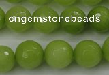 CCN2275 15.5 inches 14mm faceted round candy jade beads wholesale