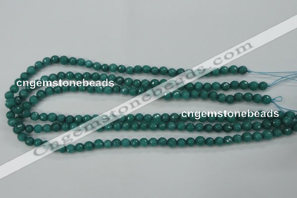 CCN2278 15.5 inches 4mm faceted round candy jade beads wholesale