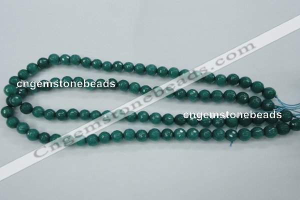 CCN2280 15.5 inches 8mm faceted round candy jade beads wholesale