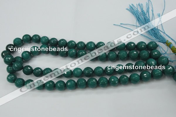 CCN2282 15.5 inches 12mm faceted round candy jade beads wholesale