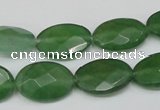 CCN229 15.5 inches 12*18mm faceted oval candy jade beads