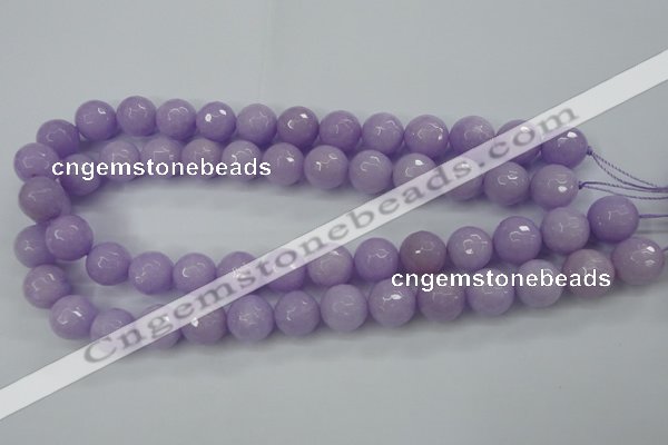 CCN2290 15.5 inches 12mm faceted round candy jade beads wholesale