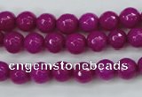 CCN2295 15.5 inches 8mm faceted round candy jade beads wholesale