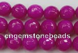 CCN2297 15.5 inches 12mm faceted round candy jade beads wholesale