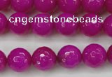 CCN2298 15.5 inches 14mm faceted round candy jade beads wholesale