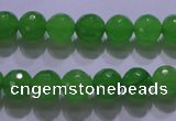 CCN2301 15.5 inches 10mm faceted round candy jade beads wholesale