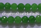 CCN2302 15.5 inches 12mm faceted round candy jade beads wholesale