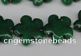 CCN2347 15.5 inches 20mm carved flower candy jade beads wholesale