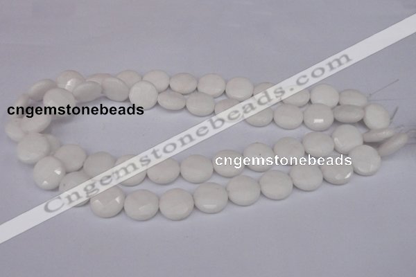 CCN240 15.5 inches 15mm faceted coin candy jade beads wholesale