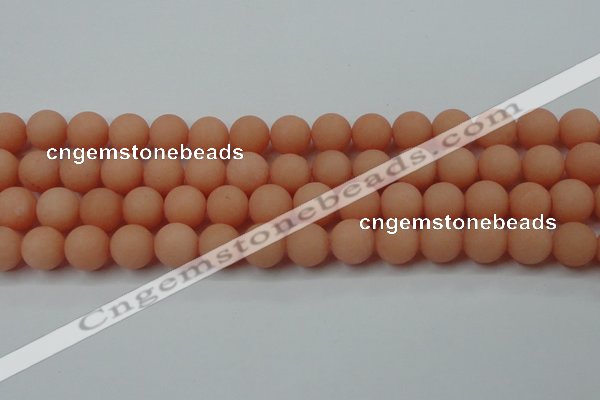 CCN2406 15.5 inches 4mm round matte candy jade beads wholesale