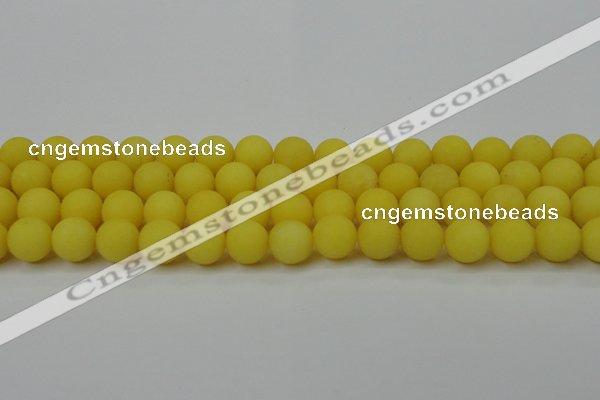 CCN2408 15.5 inches 4mm round matte candy jade beads wholesale