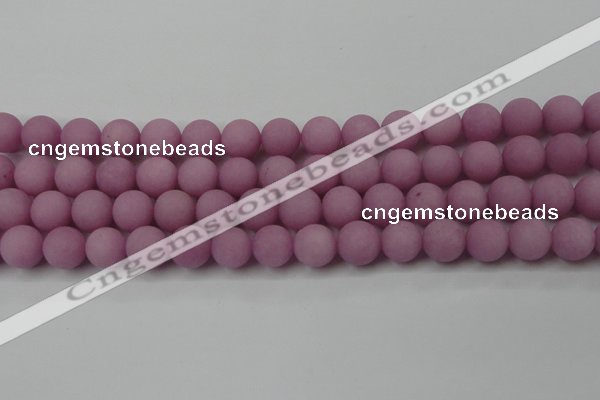 CCN2423 15.5 inches 6mm round matte candy jade beads wholesale