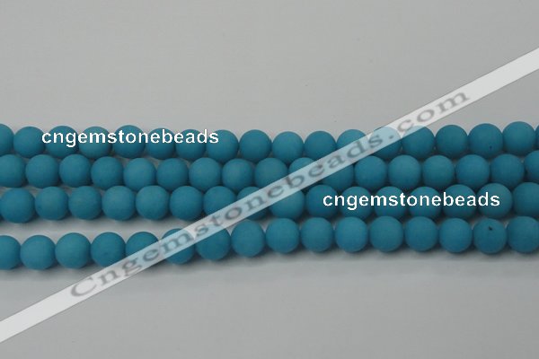 CCN2431 15.5 inches 6mm round matte candy jade beads wholesale