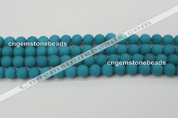 CCN2432 15.5 inches 6mm round matte candy jade beads wholesale