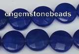 CCN244 15.5 inches 15mm faceted coin candy jade beads wholesale