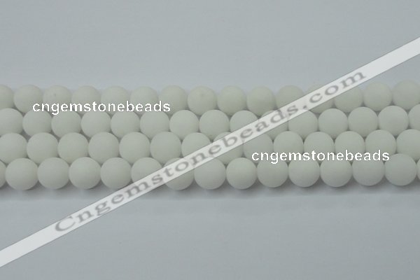 CCN2440 15.5 inches 8mm round matte candy jade beads wholesale