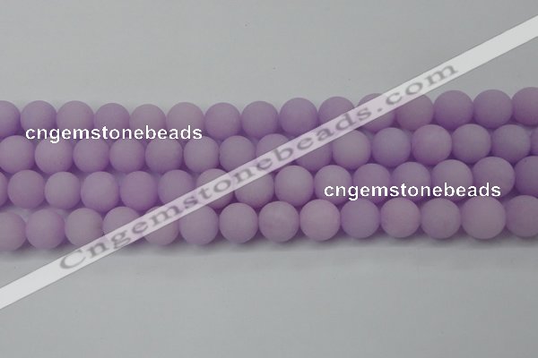 CCN2441 15.5 inches 8mm round matte candy jade beads wholesale