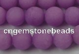 CCN2442 15.5 inches 8mm round matte candy jade beads wholesale