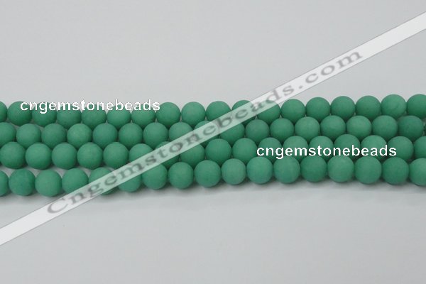 CCN2450 15.5 inches 8mm round matte candy jade beads wholesale