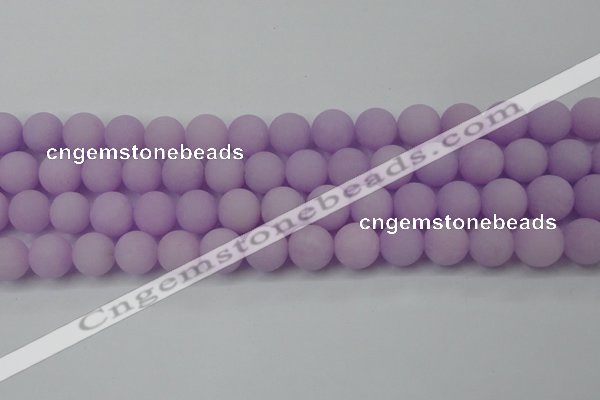 CCN2461 15.5 inches 10mm round matte candy jade beads wholesale