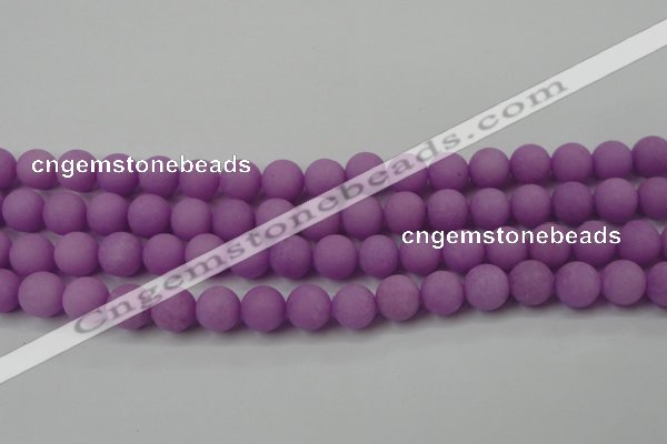 CCN2462 15.5 inches 10mm round matte candy jade beads wholesale