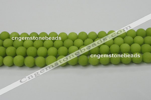 CCN2469 15.5 inches 10mm round matte candy jade beads wholesale