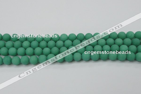 CCN2490 15.5 inches 12mm round matte candy jade beads wholesale