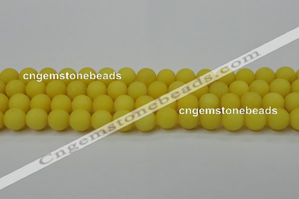 CCN2508 15.5 inches 14mm round matte candy jade beads wholesale