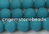 CCN2512 15.5 inches 14mm round matte candy jade beads wholesale