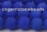 CCN2513 15.5 inches 14mm round matte candy jade beads wholesale