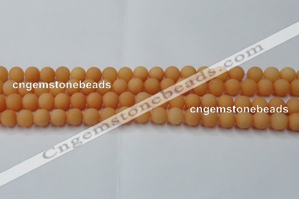 CCN2517 15.5 inches 8mm round matte candy jade beads wholesale