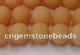 CCN2519 15.5 inches 12mm round matte candy jade beads wholesale