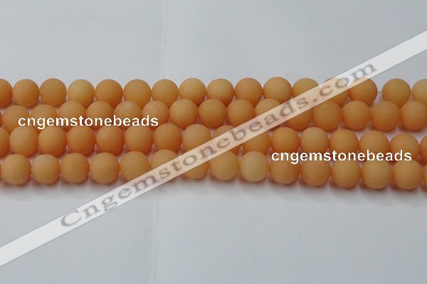 CCN2519 15.5 inches 12mm round matte candy jade beads wholesale