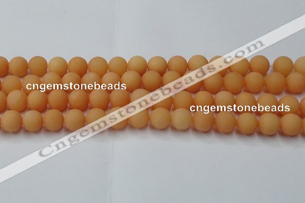 CCN2520 15.5 inches 14mm round matte candy jade beads wholesale