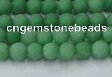 CCN2536 15.5 inches 4mm round matte candy jade beads wholesale