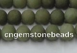 CCN2545 15.5 inches 8mm round matte candy jade beads wholesale