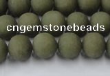 CCN2546 15.5 inches 10mm round matte candy jade beads wholesale