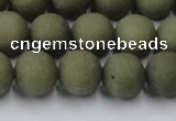 CCN2547 15.5 inches 12mm round matte candy jade beads wholesale
