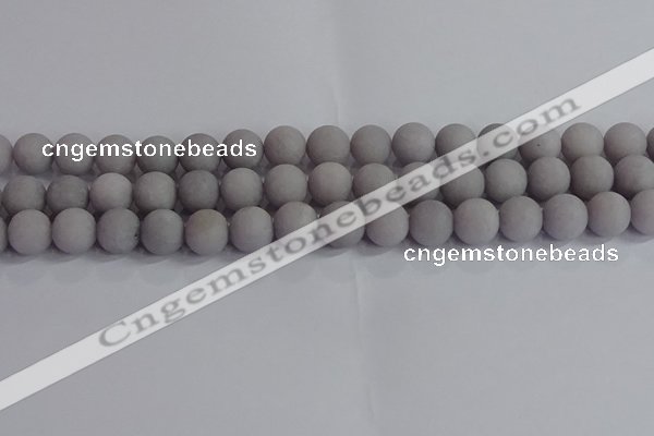 CCN2583 15.5 inches 10mm round matte candy jade beads wholesale