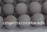 CCN2584 15.5 inches 12mm round matte candy jade beads wholesale
