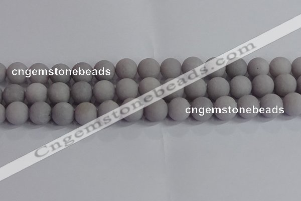 CCN2584 15.5 inches 12mm round matte candy jade beads wholesale