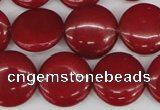 CCN2602 15.5 inches 18mm flat round candy jade beads wholesale