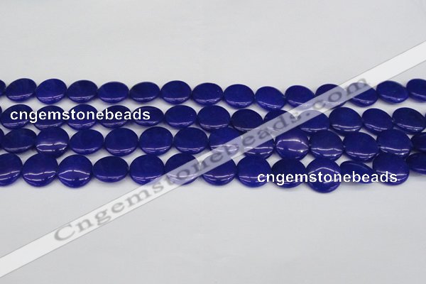 CCN2606 15.5 inches 18mm flat round candy jade beads wholesale