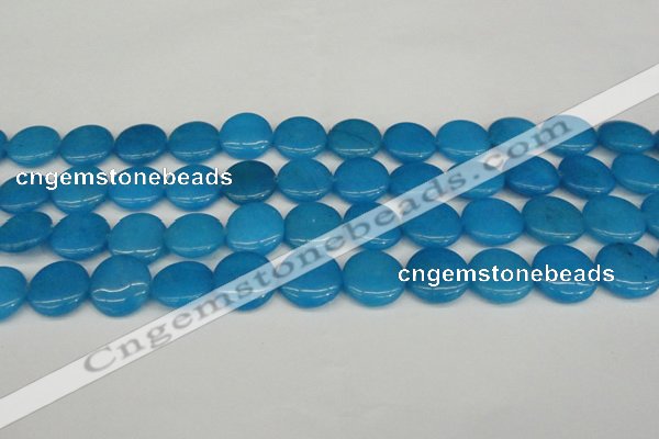 CCN2608 15.5 inches 18mm flat round candy jade beads wholesale