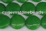 CCN2609 15.5 inches 18mm flat round candy jade beads wholesale