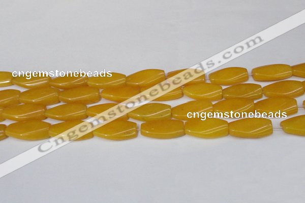 CCN2619 15.5 inches 15*30mm twisted rectangle candy jade beads