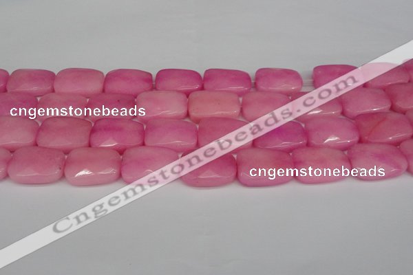 CCN2630 15.5 inches 18*25mm faceted trapezoid candy jade beads