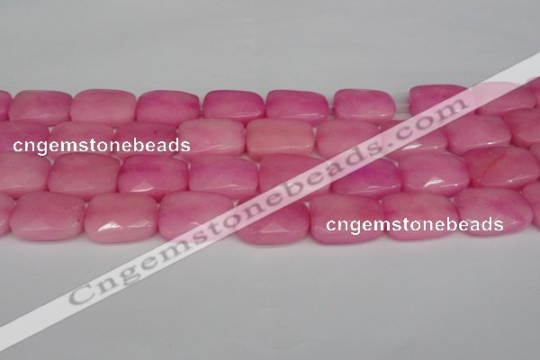 CCN2630 15.5 inches 18*25mm faceted trapezoid candy jade beads